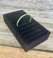 DBR1210 = Black Velvet Bangle Tray Holds 9 Bangles