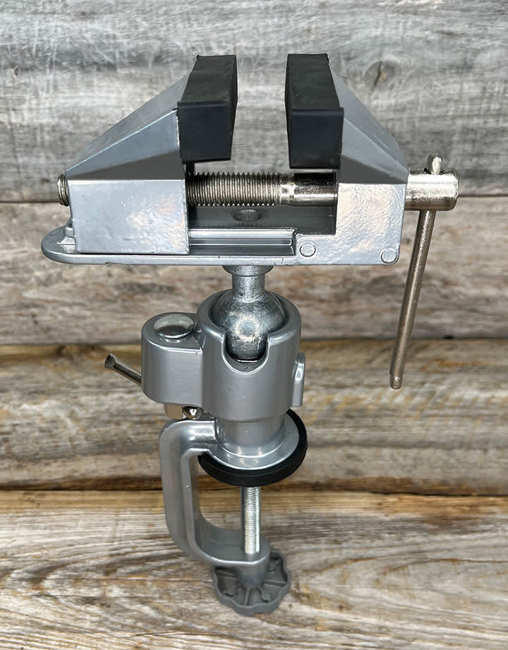 VS9641 = VISE CLAMP ON WITH BALL SWIVEL- 3'' JAWS