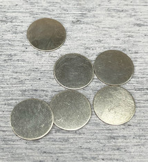 MSN10224 = NICKEL SILVER SHAPE - ROUND 24ga 1/2''  (Pkg of 6)