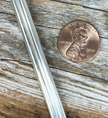 SDHRW08 = Double 1/2 Round Sterling Wire 6.5x2mm 8ga Dead (Sold per foot)
