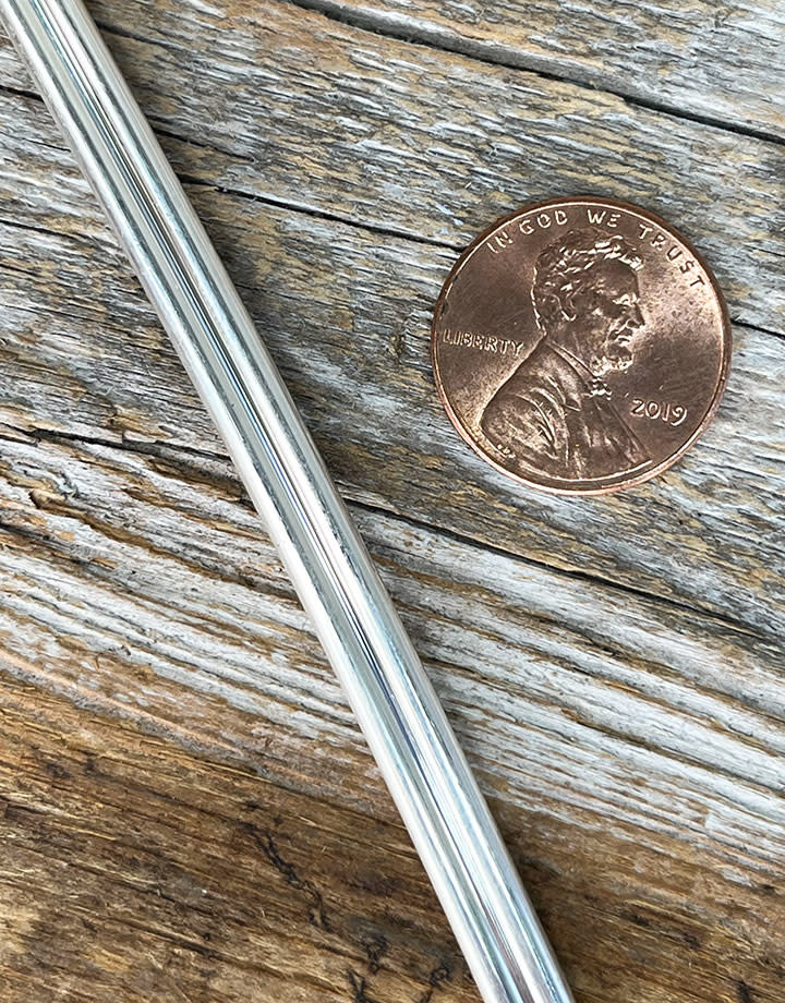 SDHRW10 = Double 1/2 Round Sterling Wire 5x1mm 10ga Dead (Sold per foot)