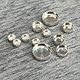 514S = Sterling Silver Round Bezel Cups (Pkg/5)