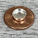 514S = Sterling Silver Round Bezel Cups (Pkg/5)