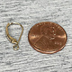 428-03 = Plain Earring Leverback with Ring 14K Gold