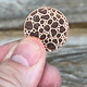 CSP609 = Pattern Copper Disc 1" x 24ga "Raindrops" (Pkg/6)