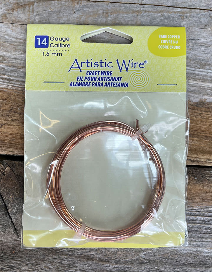 CRW14-10 = Copper Round Wire 14 Gauge / 1.60 mm  (10 ft)