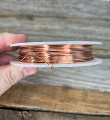 CRW18 = Copper Wire 18ga Round 1.0mm 1/4lb Spool