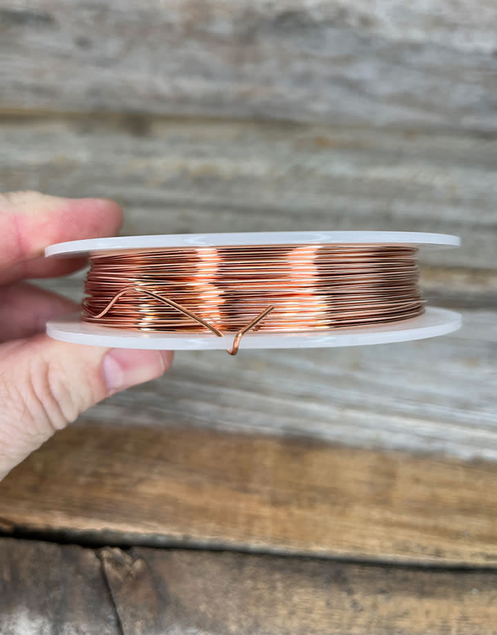 CRW18 = Copper Wire 18ga Round 1.0mm 1/4lb Spool