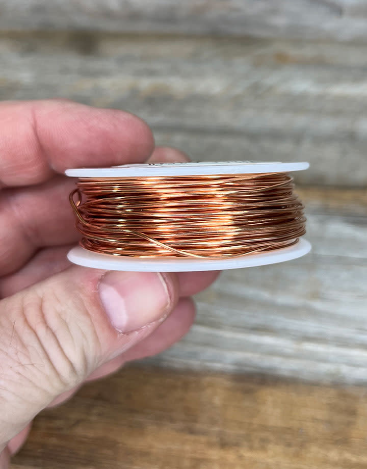 CRW20 = Copper Wire 20ga Round 0.8mm 1/4lb Spool
