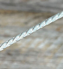 SPW20 = Pattern Wire Sterling Silver (Inch) 3.0 x 1.3mm