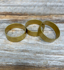 Fretz Designs MSBR1058 = FRETZ BT-8 SEAMLESS BRASS MIN CUFF 1-1/4'' x 3/8'' (Pkg of 3)