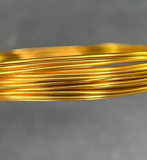 WR70118 = Aluminum Wire GOLD COLOR 18ga 39 feet per Bag