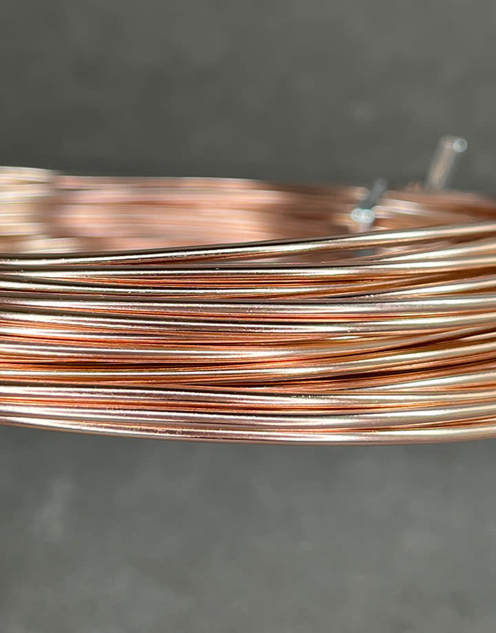 WR72512 = Aluminum Wire ROSE GOLD COLOR 12ga 39 feet per Bag