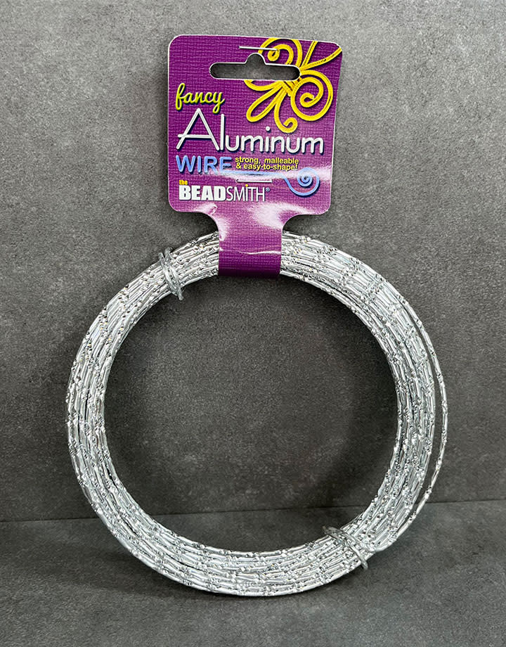 WR74212 = Diamond Cut Aluminum Wire SILVER COLOR 12ga 39 feet per Bag