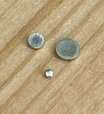 MSS100 = Tiny Sterling SiIver Discs, 24ga (Pkg/10)