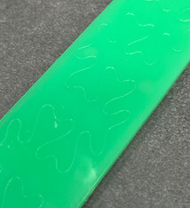 PN3104A = Plastic Mold for PMC & Embossing #4A SQUIGLEY LINES