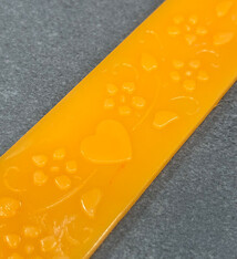 PN3107A = Plastic Mold for PMC & Embossing #7A HEARTS & FLOWERS