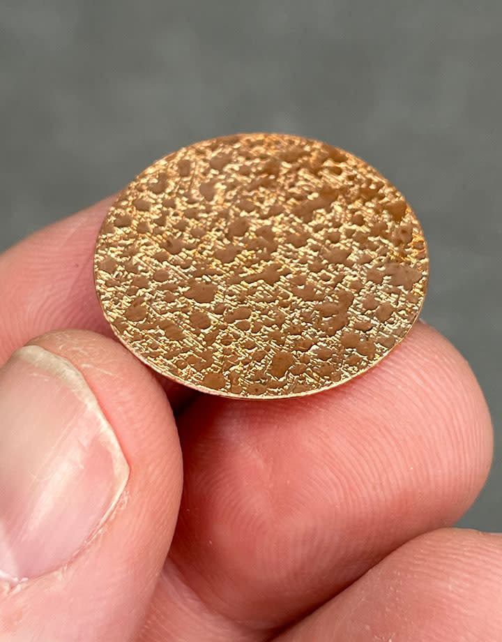 CSP615 = Pattern Copper Disc 1" x 24ga "Wet" (Pkg/6)