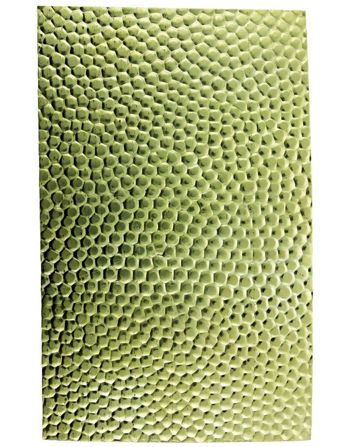 BSP204 "Hammered 4" Patterned Brass Sheet 2-1/2" Wide