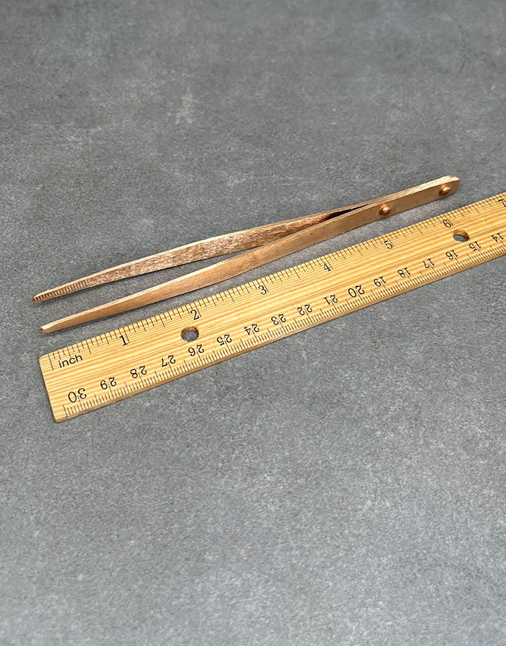 TW501 = Straight Copper Tweezers 6-1/2" long