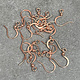 803CU-15 = Copper Earwire with Loop and 3mm Bead (Pkg of 20)