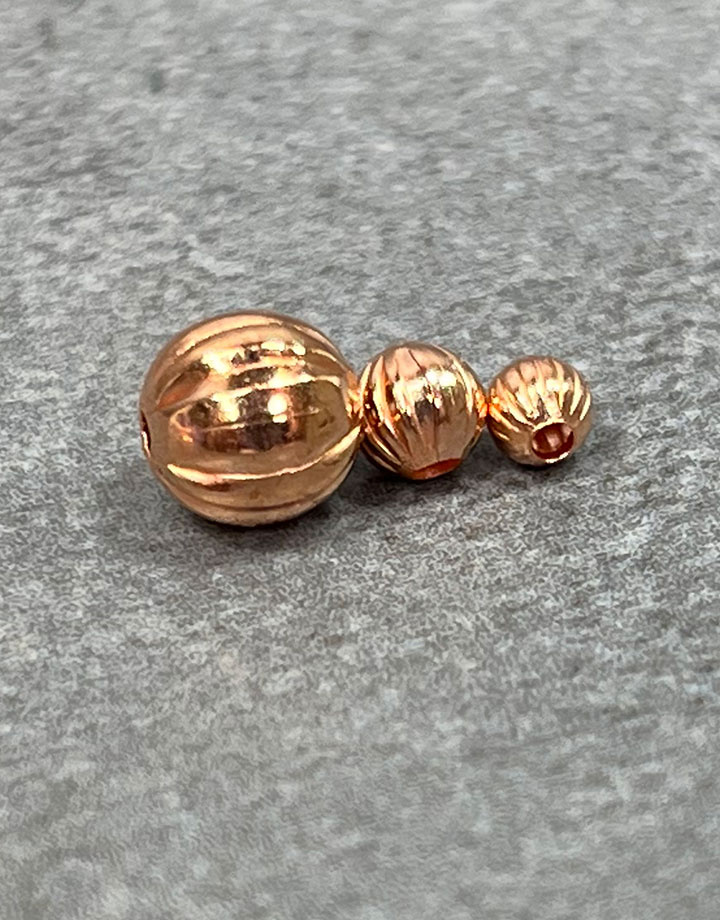 ABCU-C = Copper Corrugated Beads