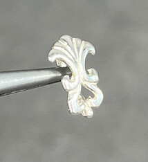 910S-50 = Sterling Silver Loop Bail with Fleur de Lis (Each)
