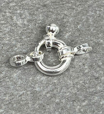 911S-34 = Sterling Silver Spring Ring Jumbo 8mm (Each)