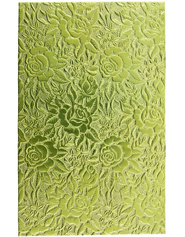 BSP243 "Rose" Patterned Brass Sheet 2-1/2" Wide