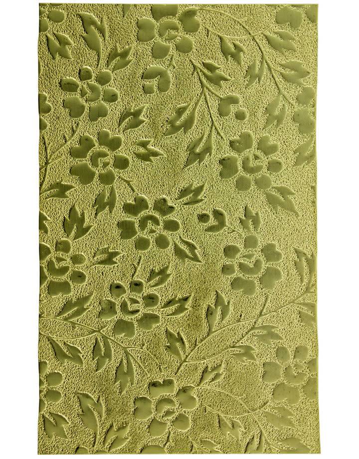 BSP244 "Floral" Patterned Brass Sheet 2-1/2" Wide