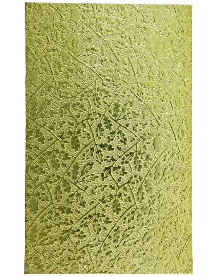 BSP264 "Leafy" Patterned Brass Sheet 2-1/2" Wide