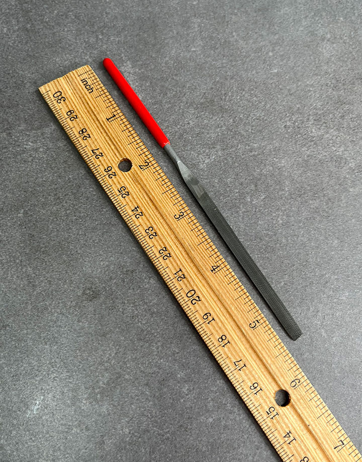 FI6003 = Economy Needle File Set with PVC Handles -  Medium cut - 5-1/2''  (6pcs)