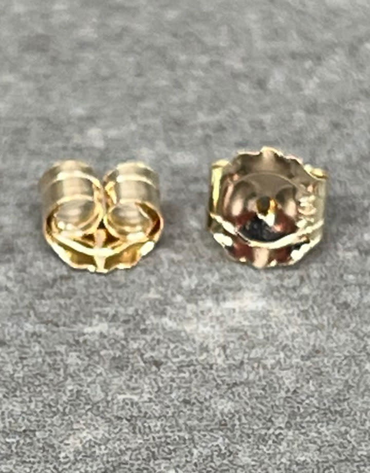 909-24 = Light Medium Weight Friction Earring Back 10KY Gold