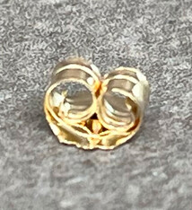 909-24 = Light Medium Weight Friction Earring Back 10KY Gold