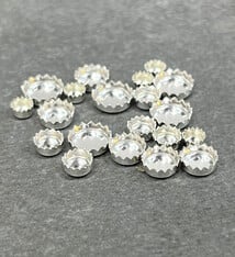 517S = Sterling Serrated Bezel Cups (Pkg/5)