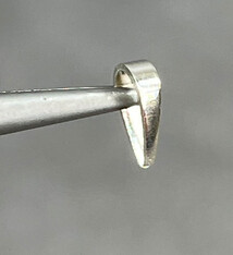 910S-25 = Sterling Silver Split Bail 7 x 2mm (Pkg of 10)