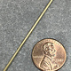 GW = 14K Yellow Gold Round Wire (sold by the inch)