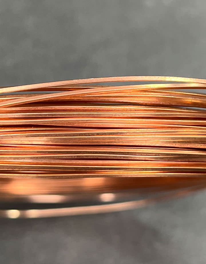 CSW20 = Copper Square Wire 20ga 0.81mm Soft (Approx. 46ft)