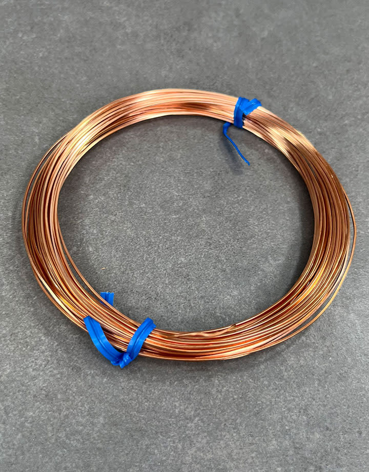 CSW20 = Copper Square Wire 20ga 0.81mm Soft (Approx. 46ft)