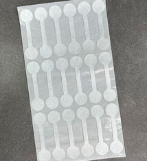 DTA7032 = Silver Tyvek Long Dumbbell Tags 1-7/8'' x 1/2'' (Pkg of 1000)