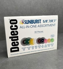 Dedeco ST9120 = Dedeco Radial Discs 5/8", 7/8'', & 1" Kit 83pcs