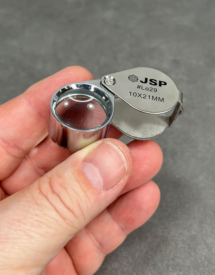 EL965 = 10X Chrome Color Economy Loupe with 21mm Lens