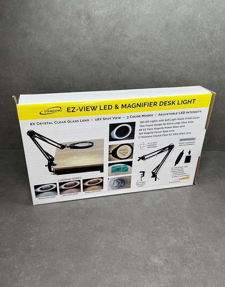 iGaging LM2750 = LED Lamp with 8X Magnifier