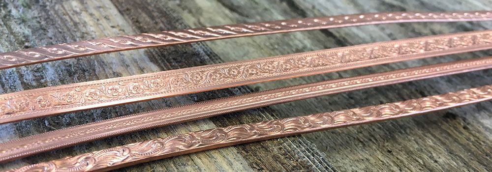 46-439-001-21 Artistic Wire Flat Vine Patterned Copper Jewelry