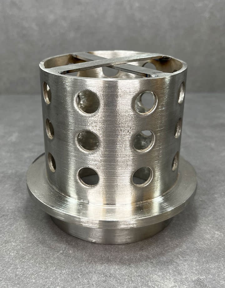 CA722 = Perforated Stainless Steel Casting Flask 3 1⁄2" dia. x 4"