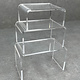 DIS9101 = ACRYLIC RISERS SET of 3 SMALL