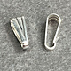 910S-13 = Sterling Silver Clip On Bail 3.0mm Opening 10.5mm Height (Pkg of 5)