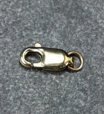 912-23 = Lobster Clasp 4.0x10mm with Jump Ring 10Ky Gold