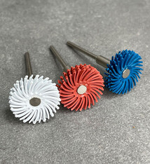 Dedeco ST9569 = Dedeco 4 Ply Mounted Radial Disc Starter Kit 3pcs (120, 220, 400 Grits)