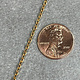 800BR-04 = Brass Diamond Cut Cable Chain 2.0mm wide (FOOT)